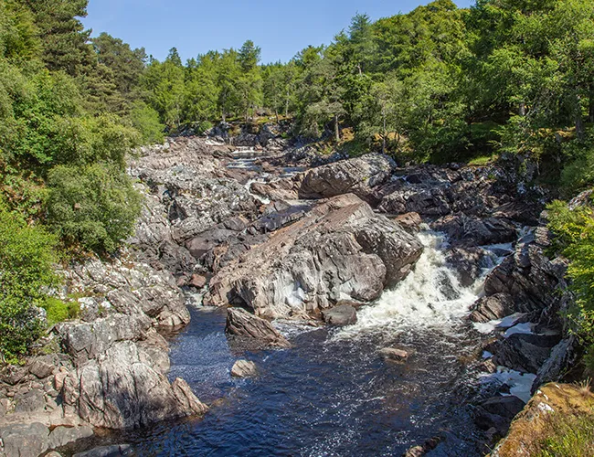 River Cassley Achness Falls River Cassley Achness Falls